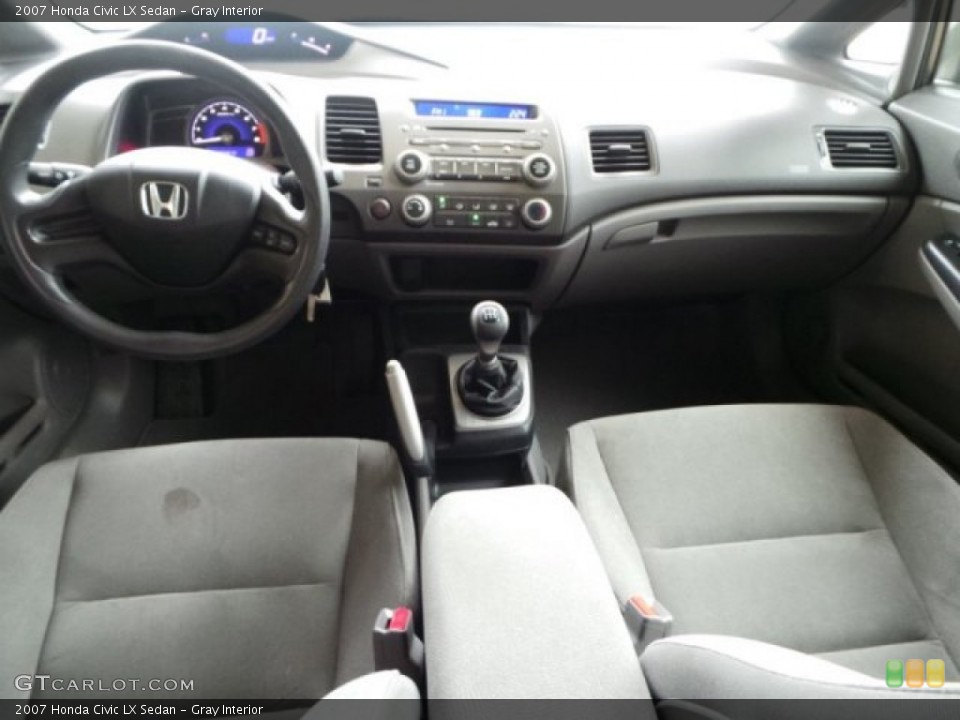 Gray Interior Dashboard for the 2007 Honda Civic LX Sedan #92105654