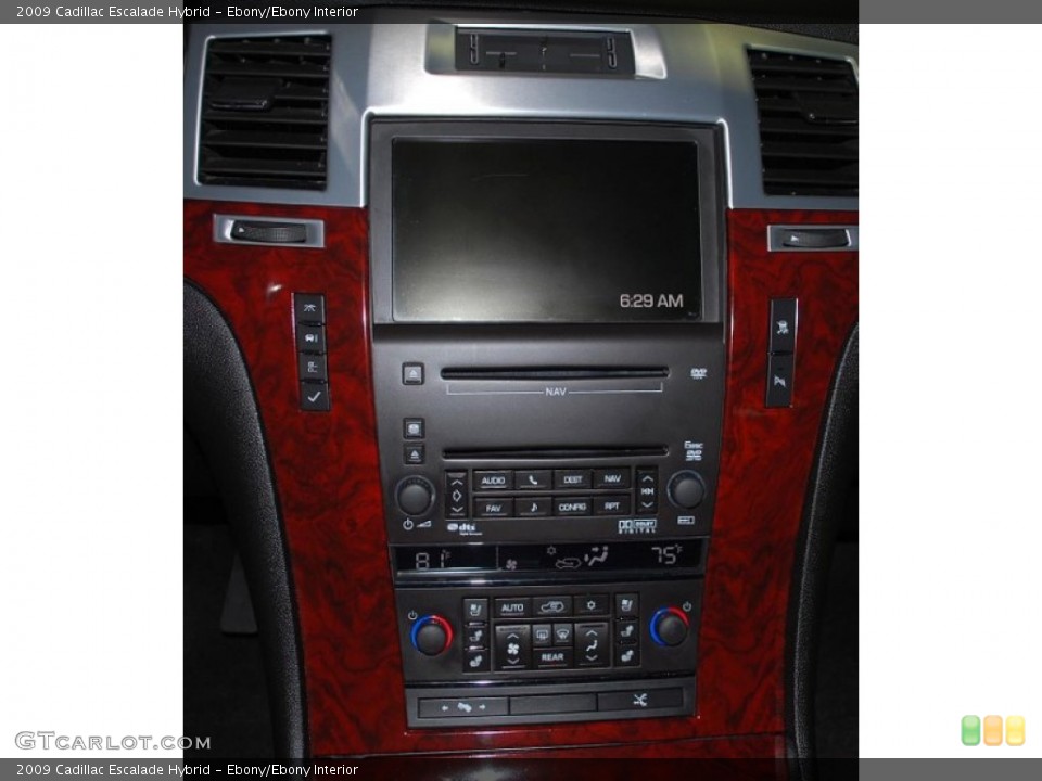 Ebony/Ebony Interior Controls for the 2009 Cadillac Escalade Hybrid #92106425
