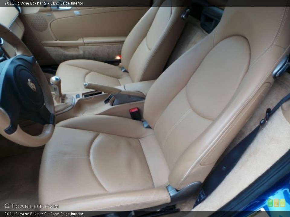 Sand Beige Interior Front Seat for the 2011 Porsche Boxster S #92110817