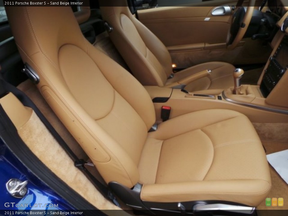 Sand Beige Interior Front Seat for the 2011 Porsche Boxster S #92111150