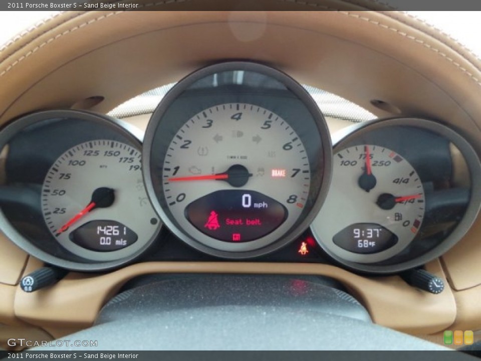 Sand Beige Interior Gauges for the 2011 Porsche Boxster S #92111210