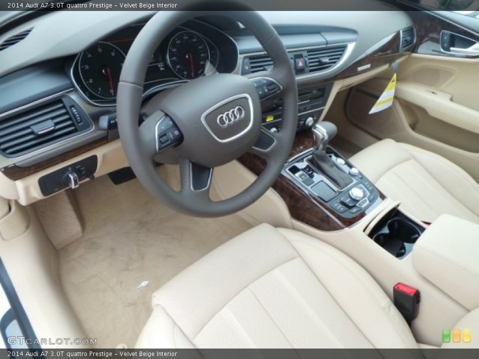 Velvet Beige Interior Photo for the 2014 Audi A7 3.0T quattro Prestige #92111477