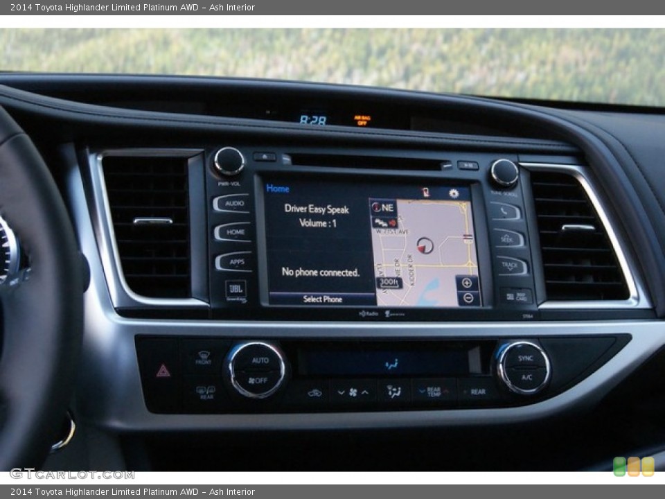 Ash Interior Navigation for the 2014 Toyota Highlander Limited Platinum AWD #92112233