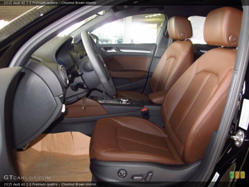 Chestnut Brown Interior Photo for the 2015 Audi A3 2.0 Premium quattro #92112932