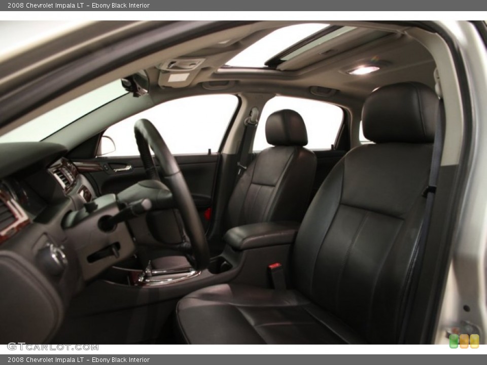 Ebony Black Interior Front Seat for the 2008 Chevrolet Impala LT #92114679