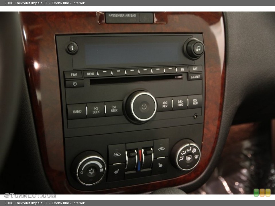 Ebony Black Interior Controls for the 2008 Chevrolet Impala LT #92114771