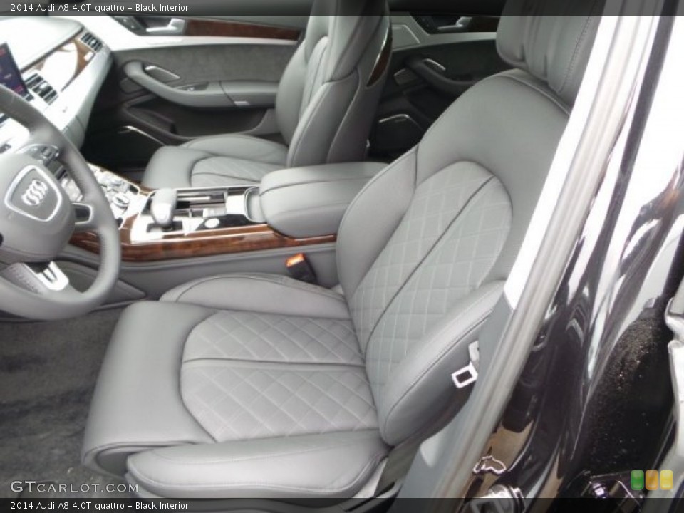 Black Interior Front Seat for the 2014 Audi A8 4.0T quattro #92114825