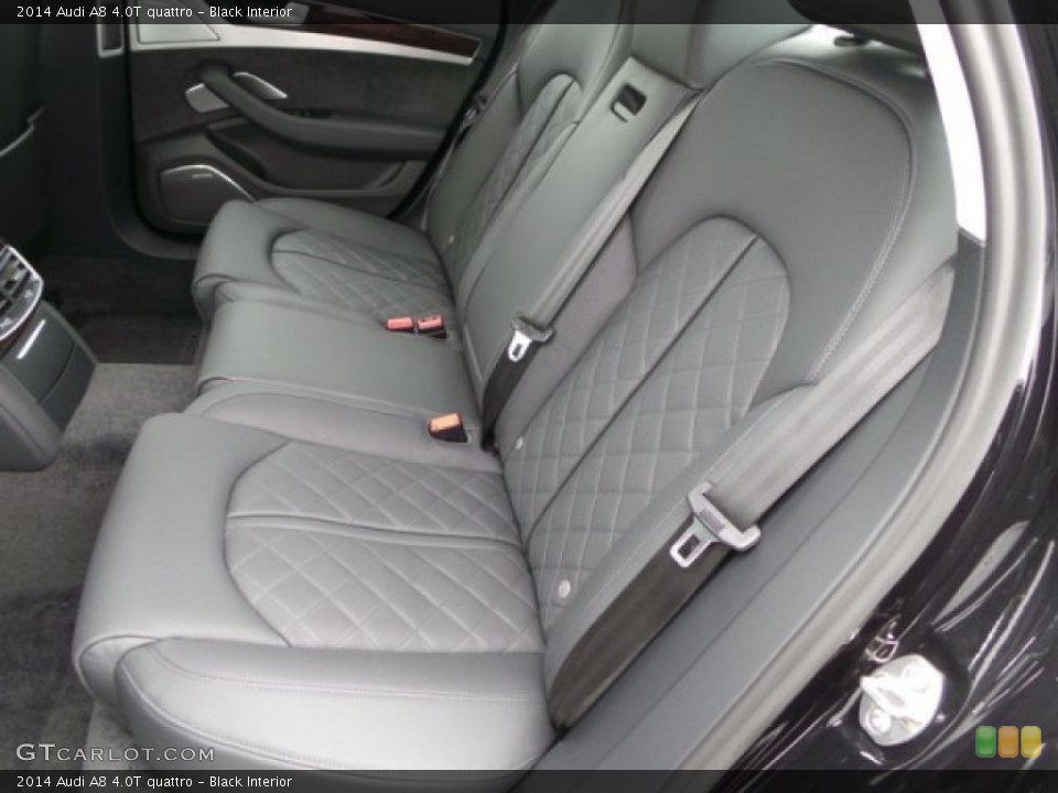 Black Interior Rear Seat for the 2014 Audi A8 4.0T quattro #92115122