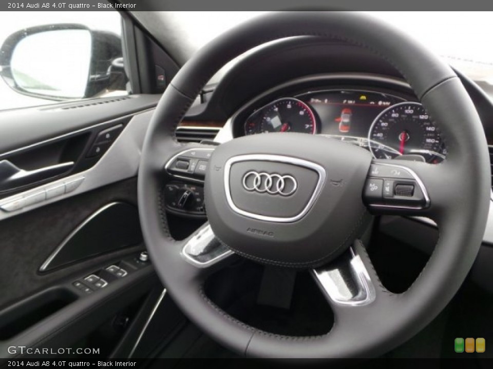 Black Interior Steering Wheel for the 2014 Audi A8 4.0T quattro #92115188