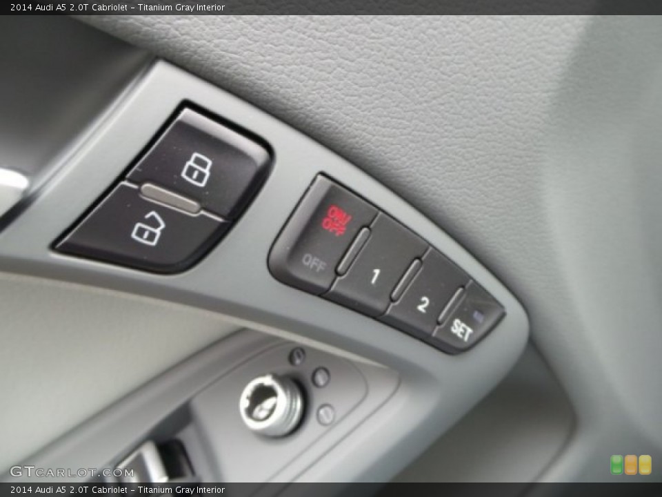 Titanium Gray Interior Controls for the 2014 Audi A5 2.0T Cabriolet #92115578
