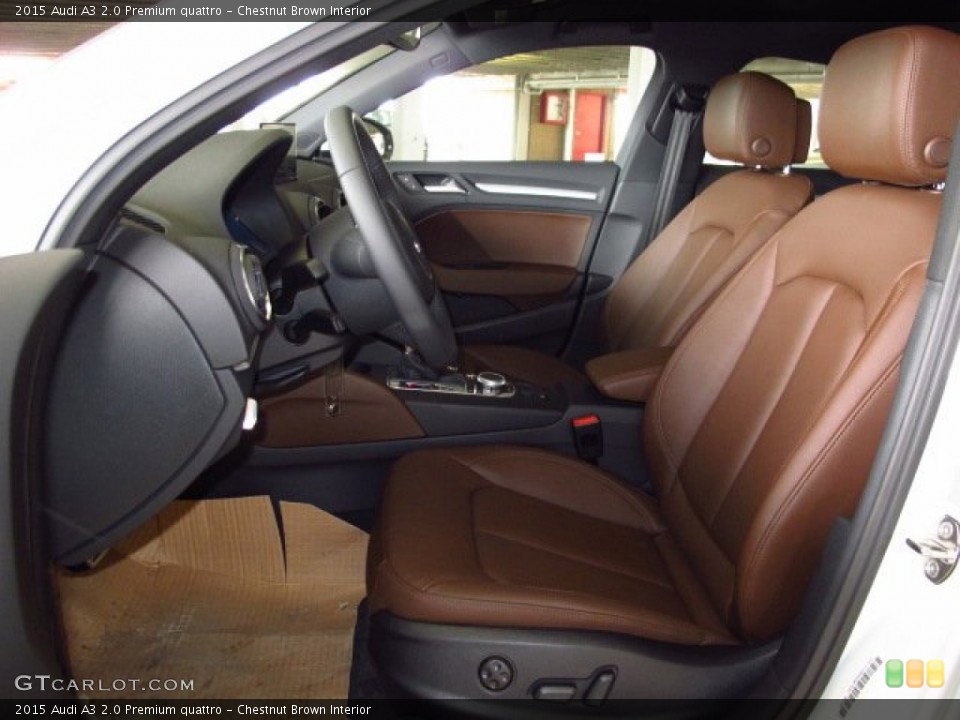 Chestnut Brown Interior Photo for the 2015 Audi A3 2.0 Premium quattro #92116718