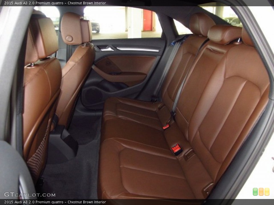 Chestnut Brown Interior Rear Seat for the 2015 Audi A3 2.0 Premium quattro #92116760