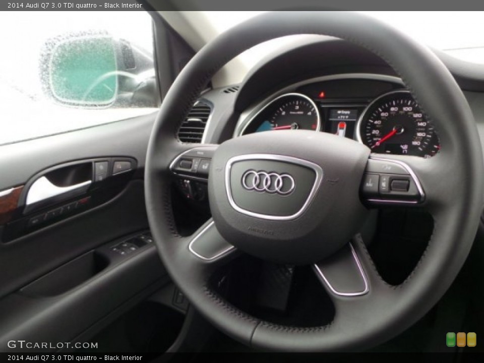 Black Interior Steering Wheel for the 2014 Audi Q7 3.0 TDI quattro #92117585