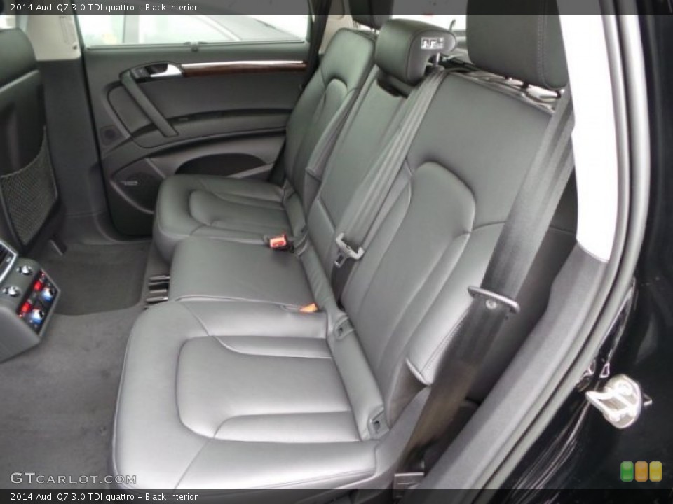 Black Interior Rear Seat for the 2014 Audi Q7 3.0 TDI quattro #92118377