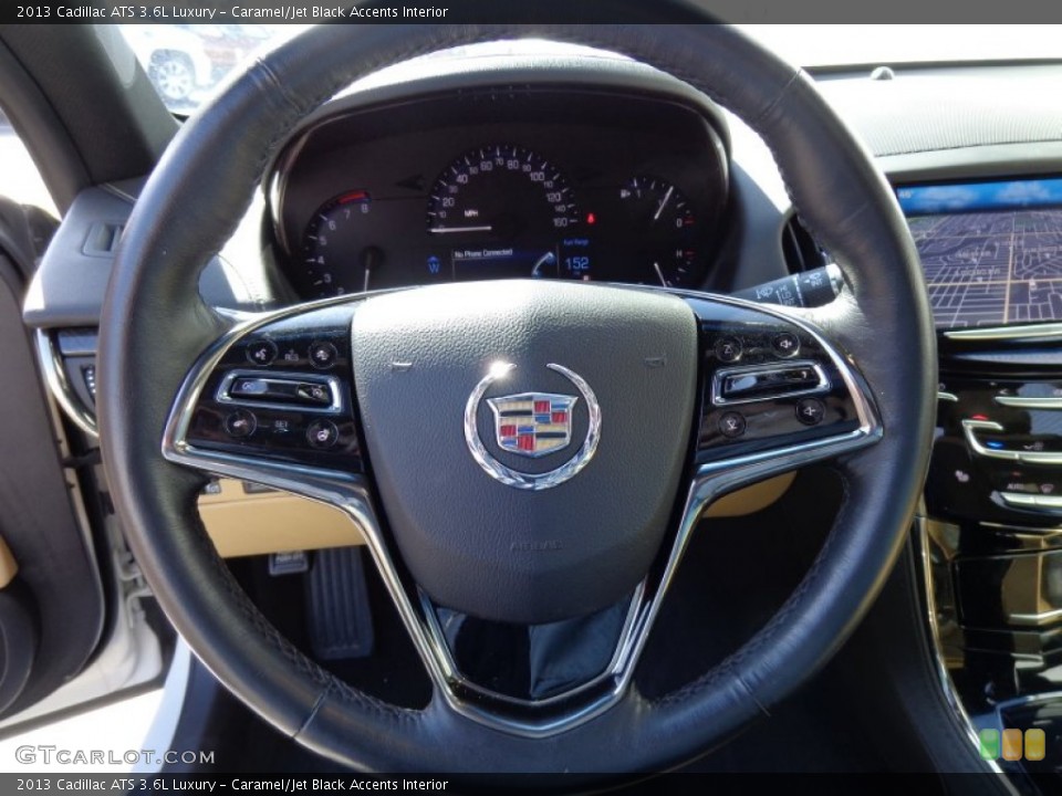 Caramel/Jet Black Accents Interior Steering Wheel for the 2013 Cadillac ATS 3.6L Luxury #92120228