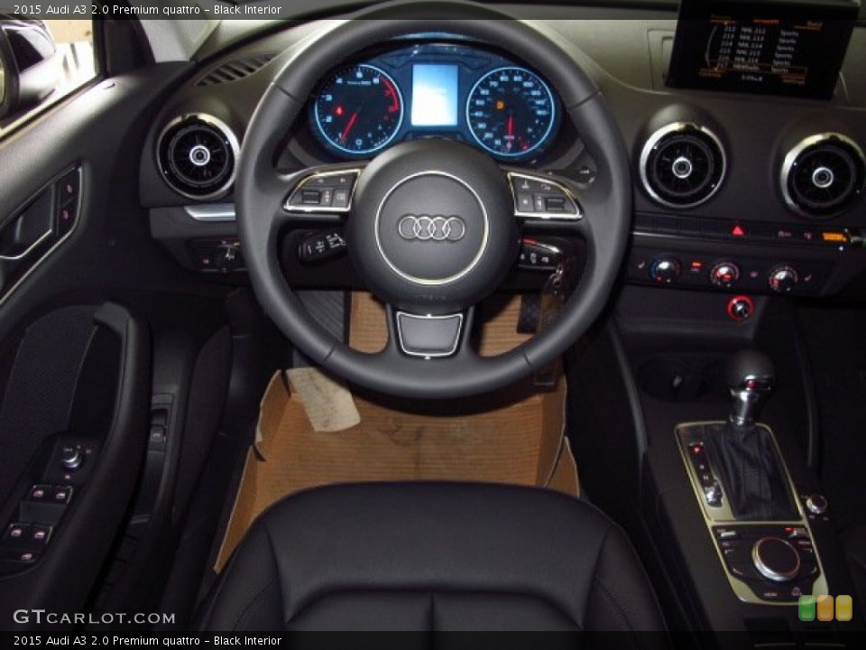 Black Interior Dashboard for the 2015 Audi A3 2.0 Premium quattro #92122112
