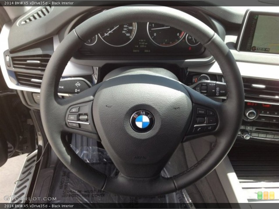 Black Interior Steering Wheel for the 2014 BMW X5 xDrive35d #92123492