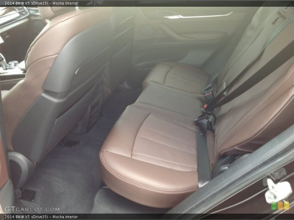 Mocha Interior Rear Seat for the 2014 BMW X5 sDrive35i #92123753