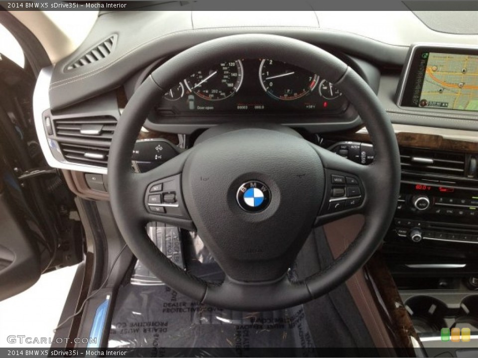 Mocha Interior Steering Wheel for the 2014 BMW X5 sDrive35i #92123828