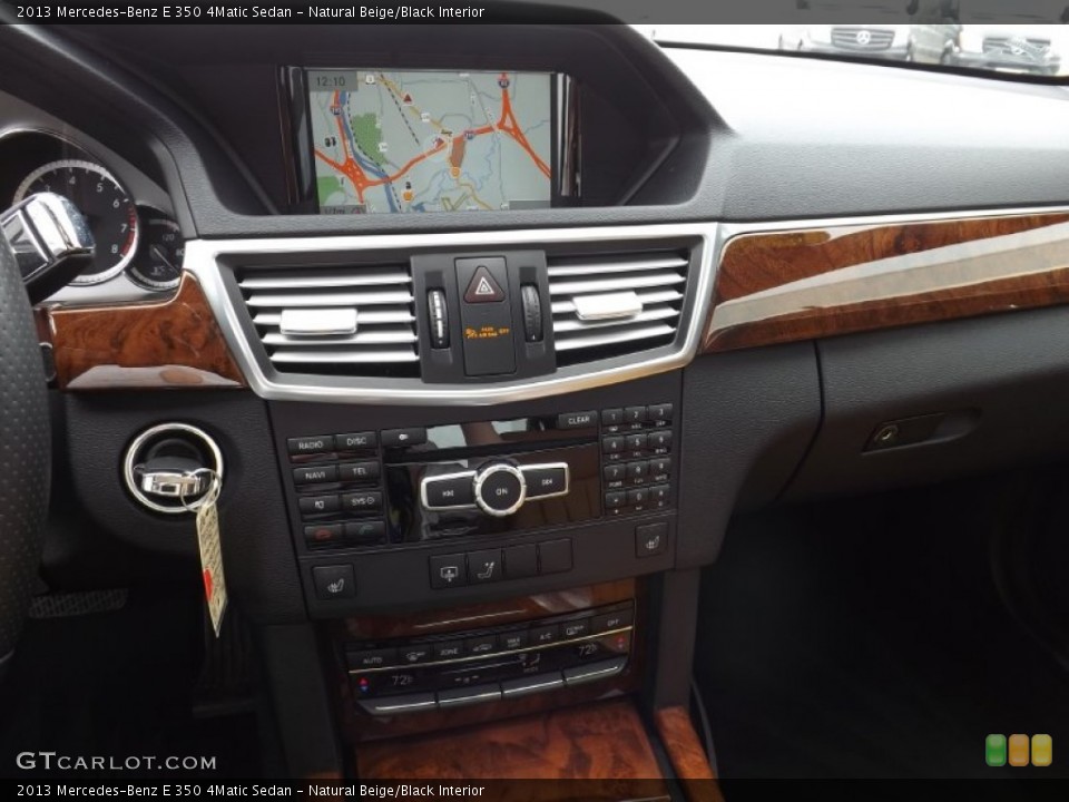 Natural Beige/Black Interior Controls for the 2013 Mercedes-Benz E 350 4Matic Sedan #92126921