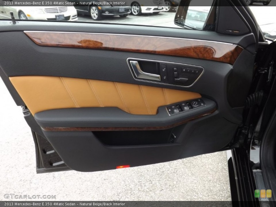 Natural Beige/Black Interior Door Panel for the 2013 Mercedes-Benz E 350 4Matic Sedan #92127035
