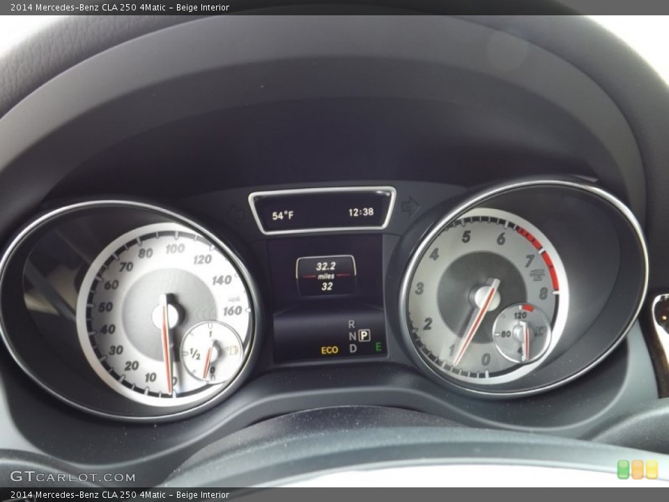 Beige Interior Gauges for the 2014 Mercedes-Benz CLA 250 4Matic #92127416