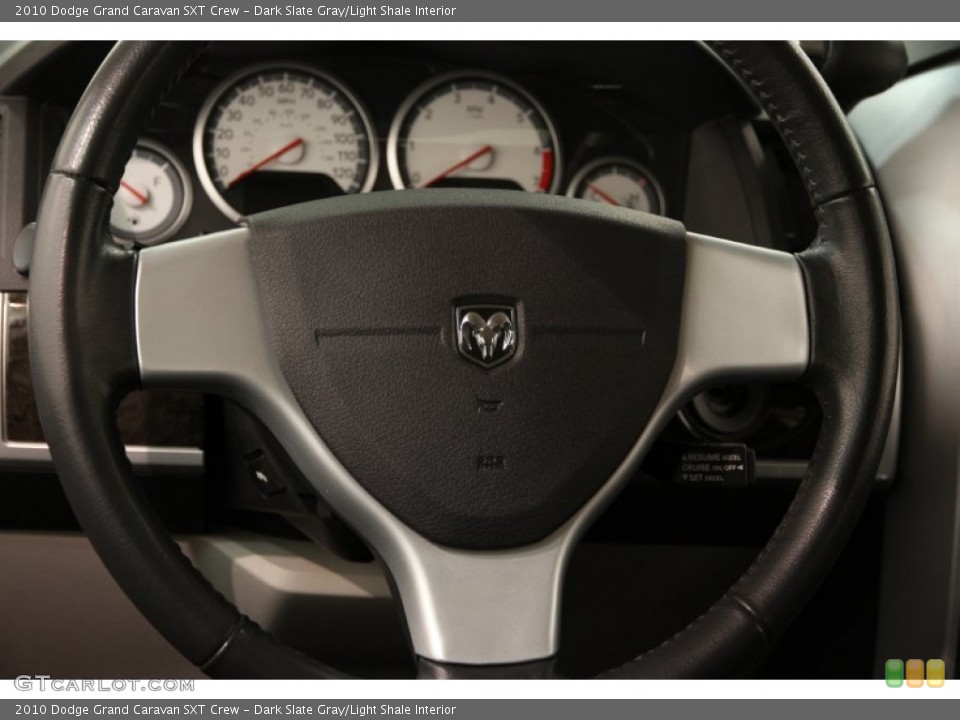 Dark Slate Gray/Light Shale Interior Steering Wheel for the 2010 Dodge Grand Caravan SXT Crew #92130122