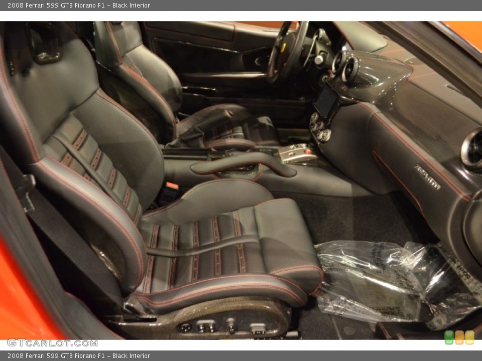 Black Interior Front Seat for the 2008 Ferrari 599 GTB Fiorano F1 #92136551