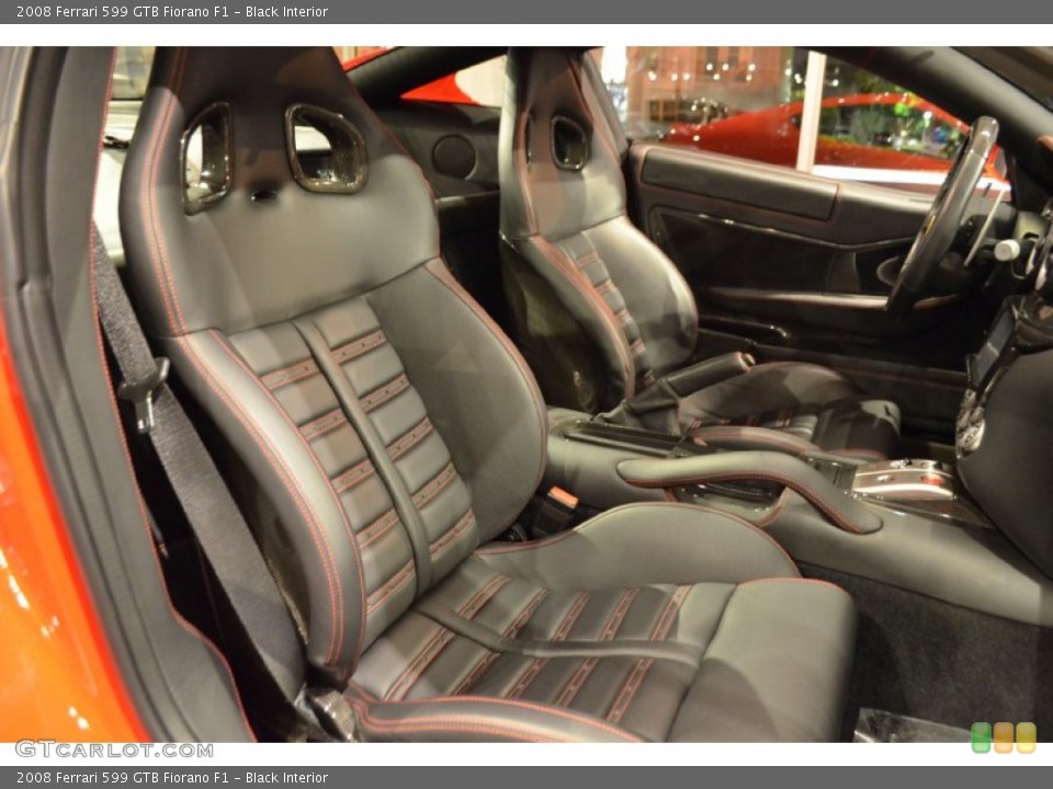 Black Interior Front Seat for the 2008 Ferrari 599 GTB Fiorano F1 #92136563