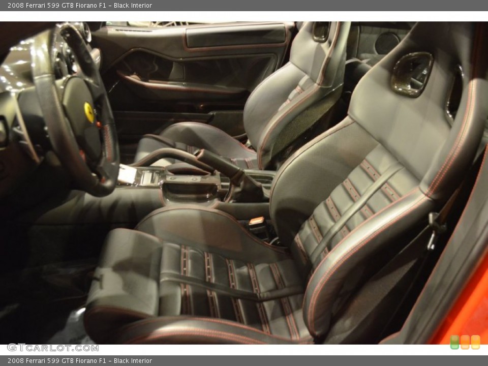 Black Interior Front Seat for the 2008 Ferrari 599 GTB Fiorano F1 #92136600