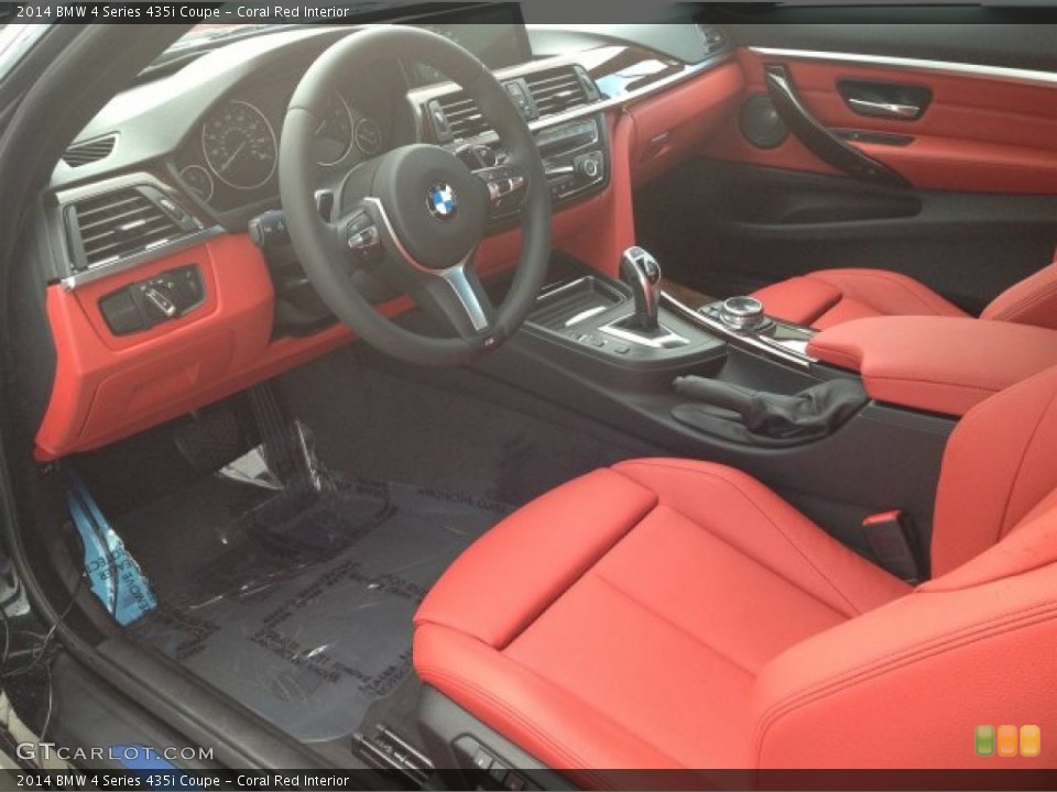Coral Red Interior Photo for the 2014 BMW 4 Series 435i Coupe #92139574