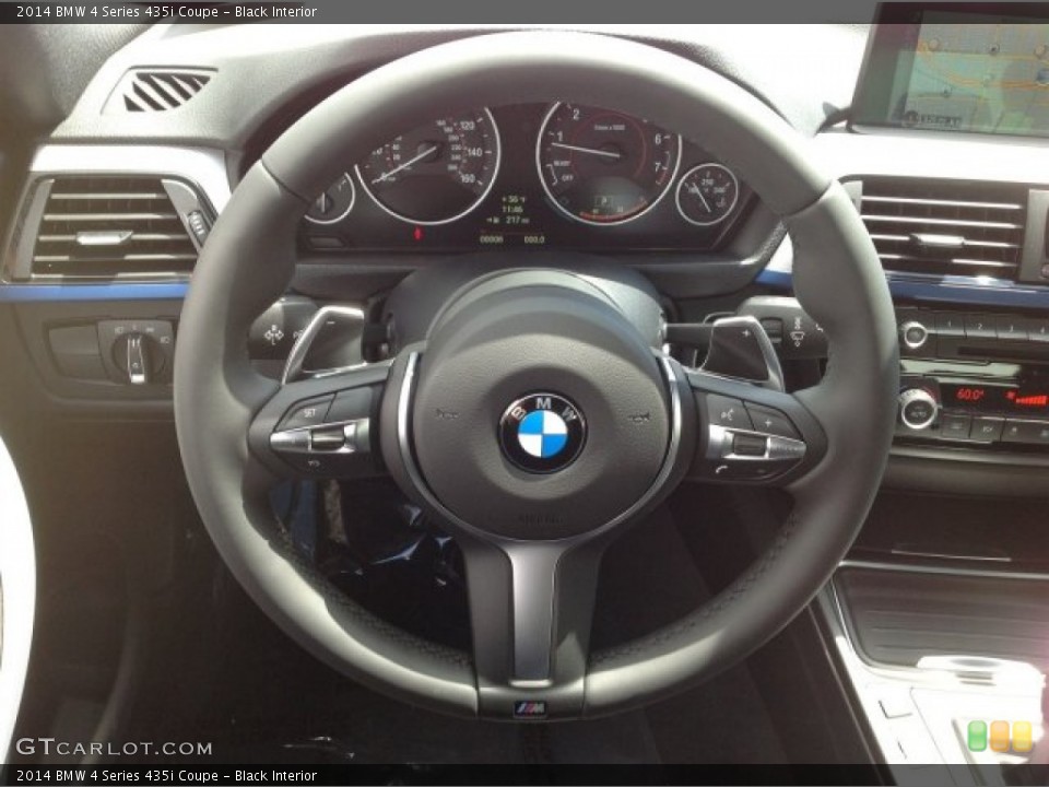 Black Interior Steering Wheel for the 2014 BMW 4 Series 435i Coupe #92139831
