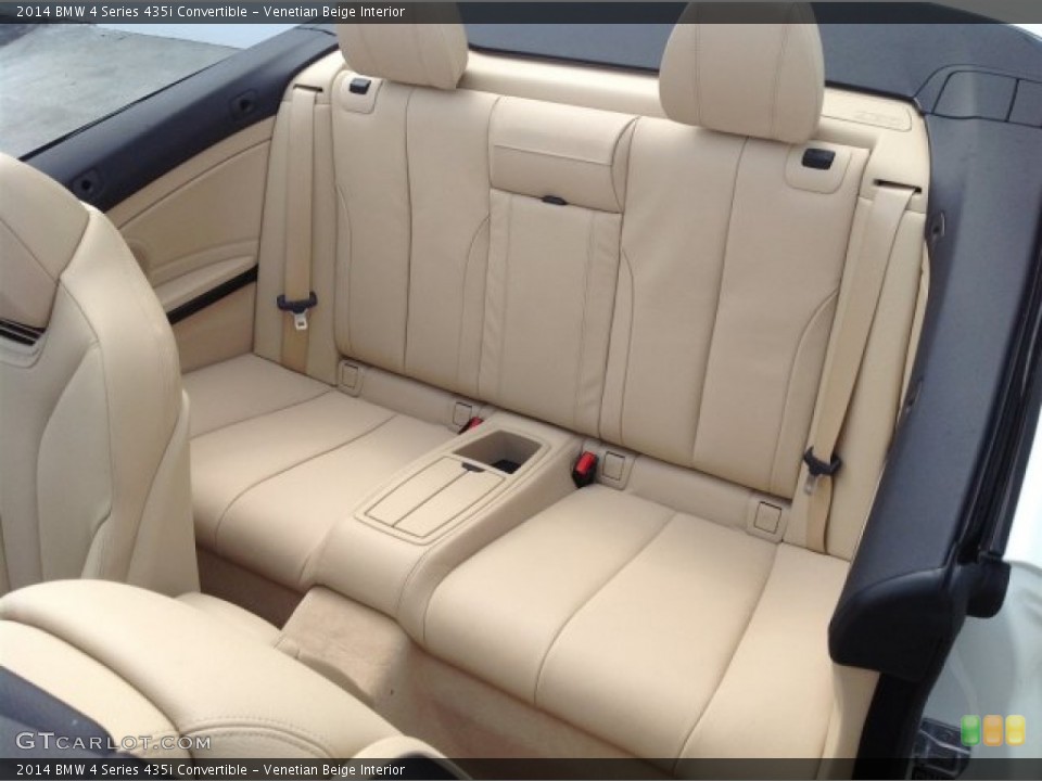 Venetian Beige Interior Rear Seat for the 2014 BMW 4 Series 435i Convertible #92140912