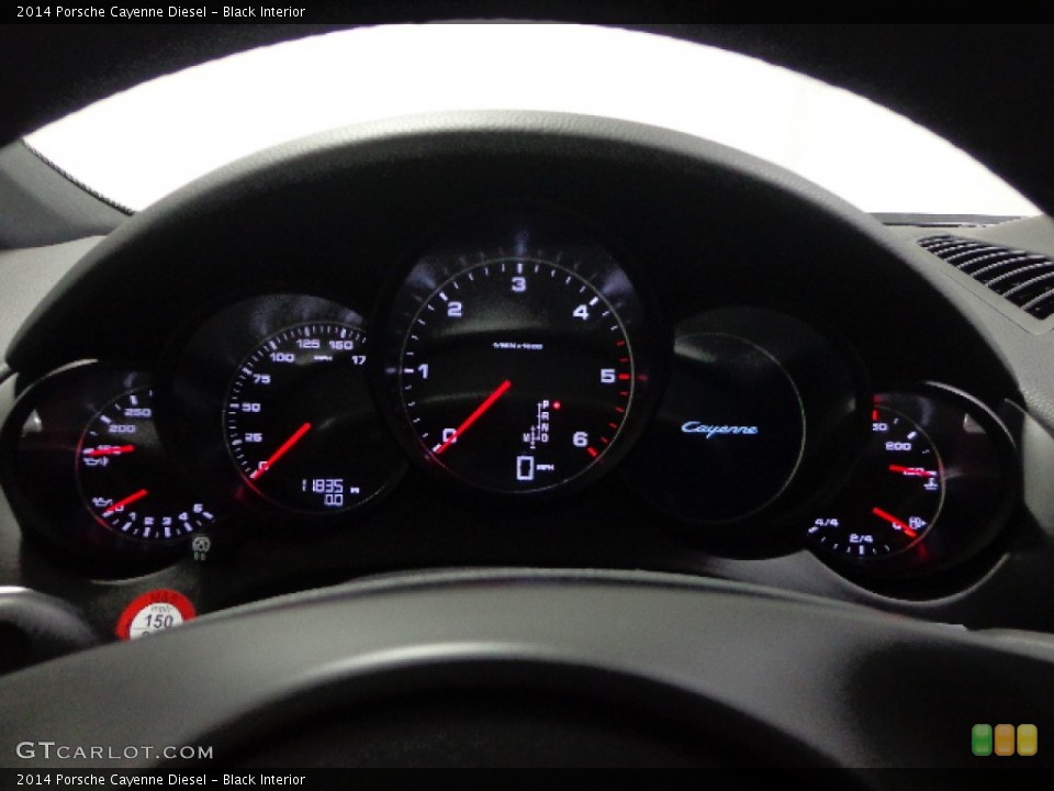 Black Interior Gauges for the 2014 Porsche Cayenne Diesel #92153695