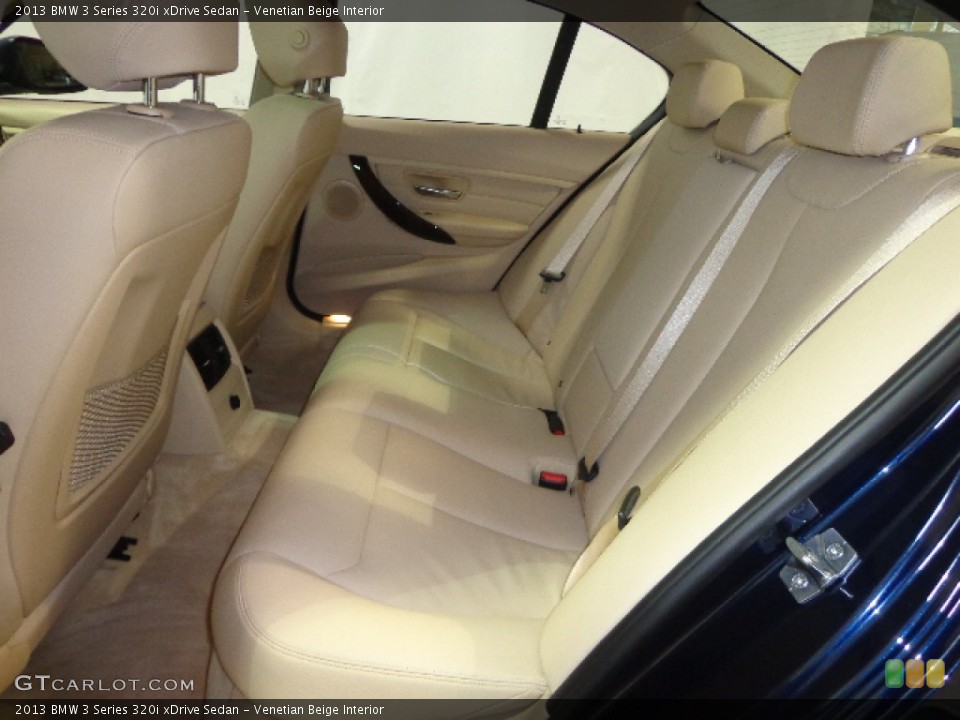 Venetian Beige Interior Rear Seat for the 2013 BMW 3 Series 320i xDrive Sedan #92154761