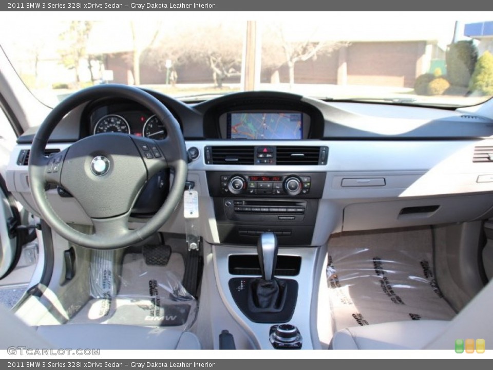 Gray Dakota Leather Interior Dashboard for the 2011 BMW 3 Series 328i xDrive Sedan #92158637