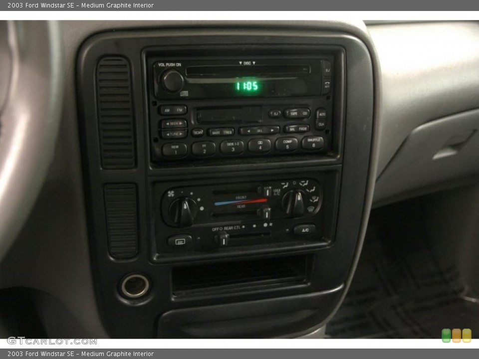 Medium Graphite Interior Controls for the 2003 Ford Windstar SE #92162002