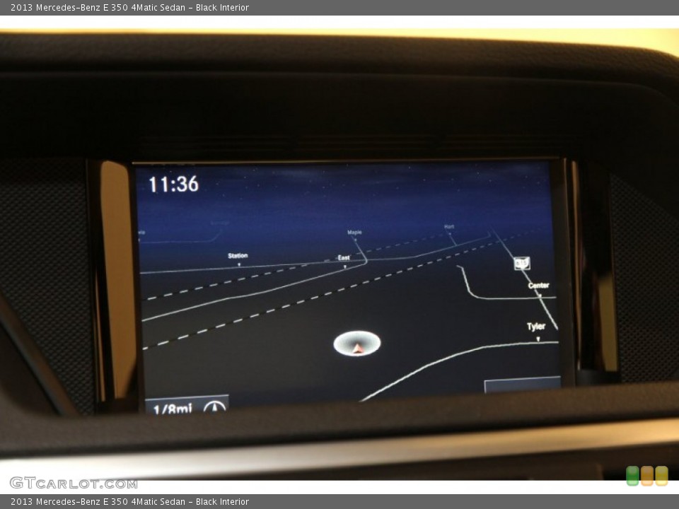 Black Interior Navigation for the 2013 Mercedes-Benz E 350 4Matic Sedan #92169294