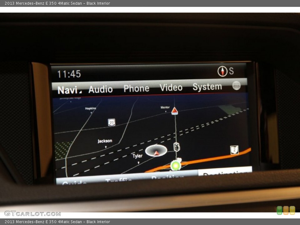 Black Interior Navigation for the 2013 Mercedes-Benz E 350 4Matic Sedan #92169321