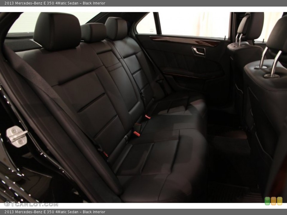 Black Interior Rear Seat for the 2013 Mercedes-Benz E 350 4Matic Sedan #92169646