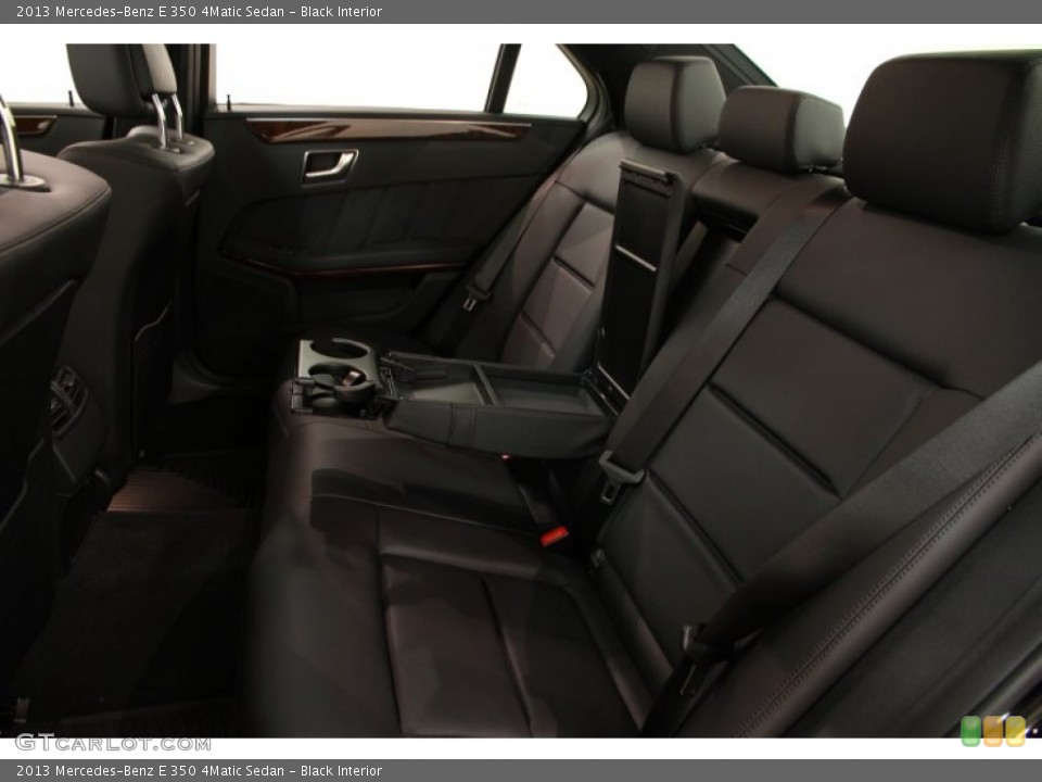 Black Interior Rear Seat for the 2013 Mercedes-Benz E 350 4Matic Sedan #92169693