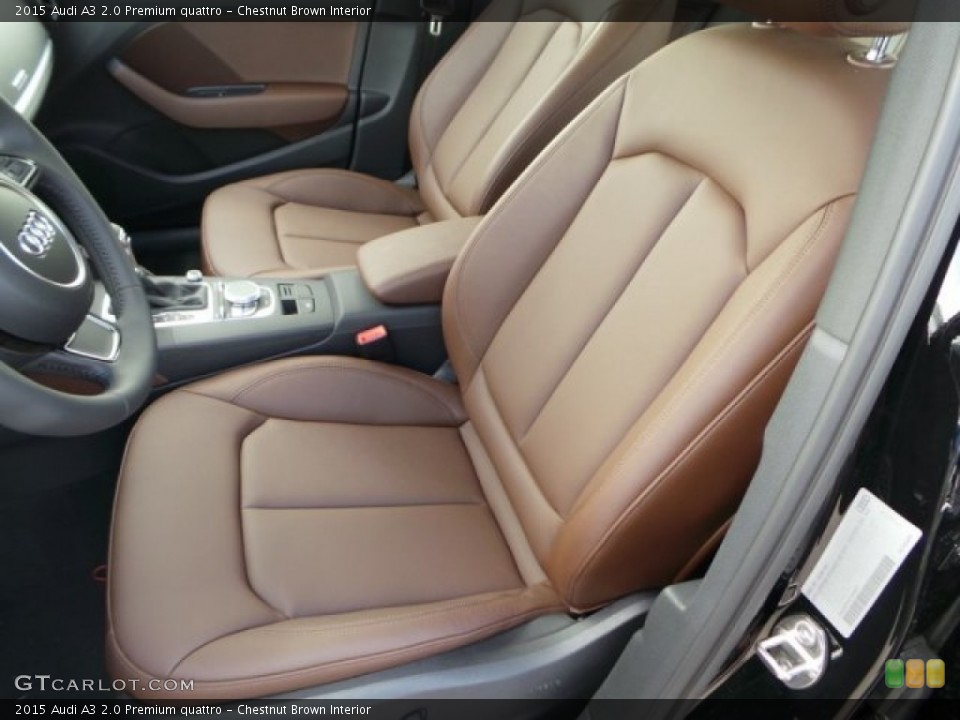 Chestnut Brown Interior Front Seat for the 2015 Audi A3 2.0 Premium quattro #92170303
