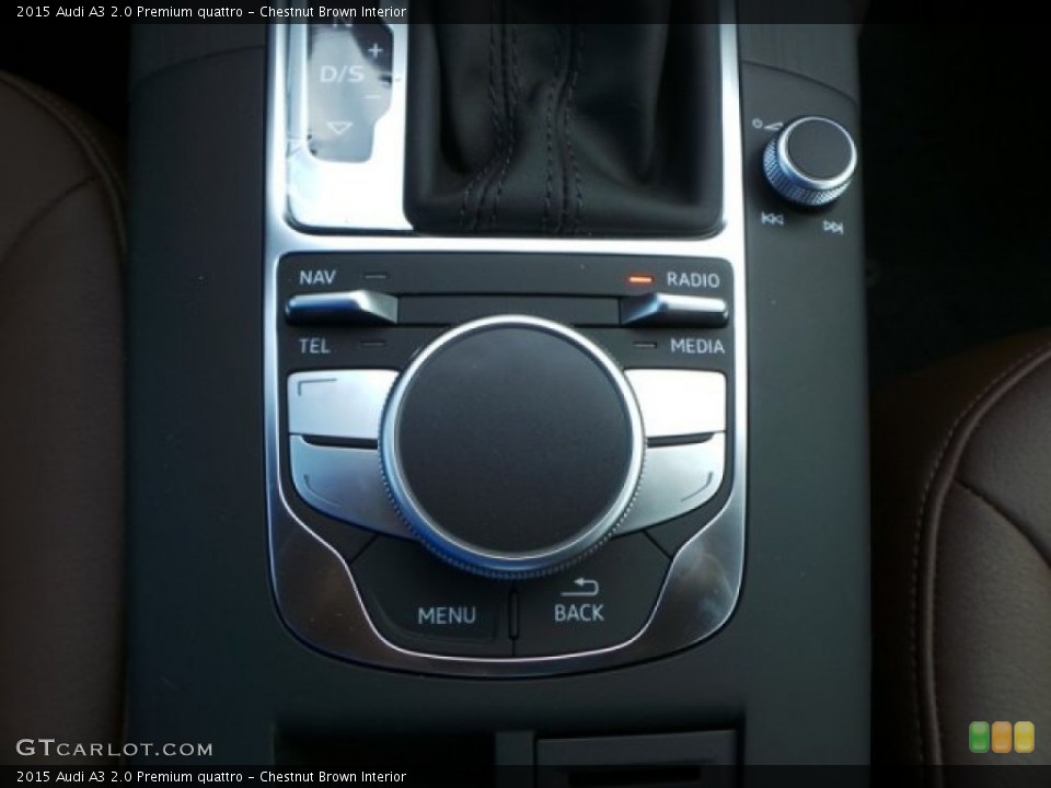 Chestnut Brown Interior Controls for the 2015 Audi A3 2.0 Premium quattro #92170465