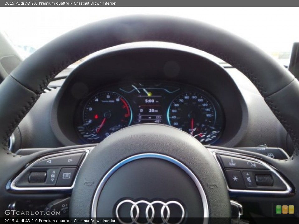 Chestnut Brown Interior Controls for the 2015 Audi A3 2.0 Premium quattro #92170483