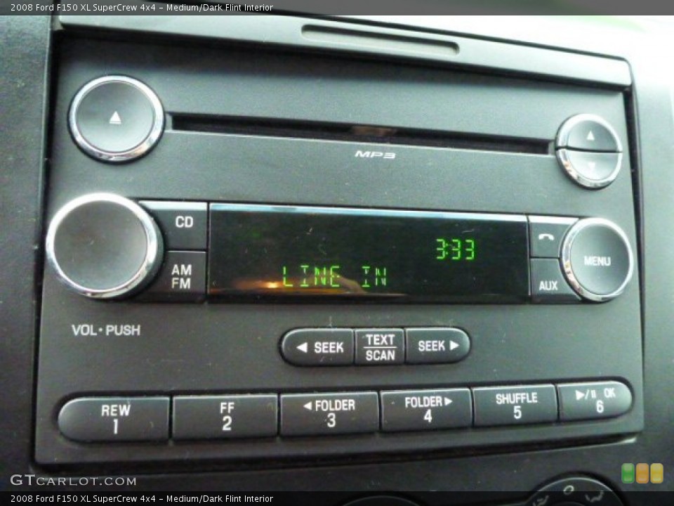 Medium/Dark Flint Interior Audio System for the 2008 Ford F150 XL SuperCrew 4x4 #92170506