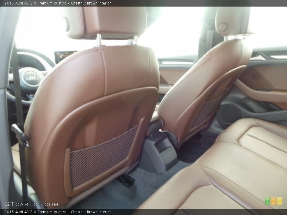 Chestnut Brown Interior Rear Seat for the 2015 Audi A3 2.0 Premium quattro #92170522