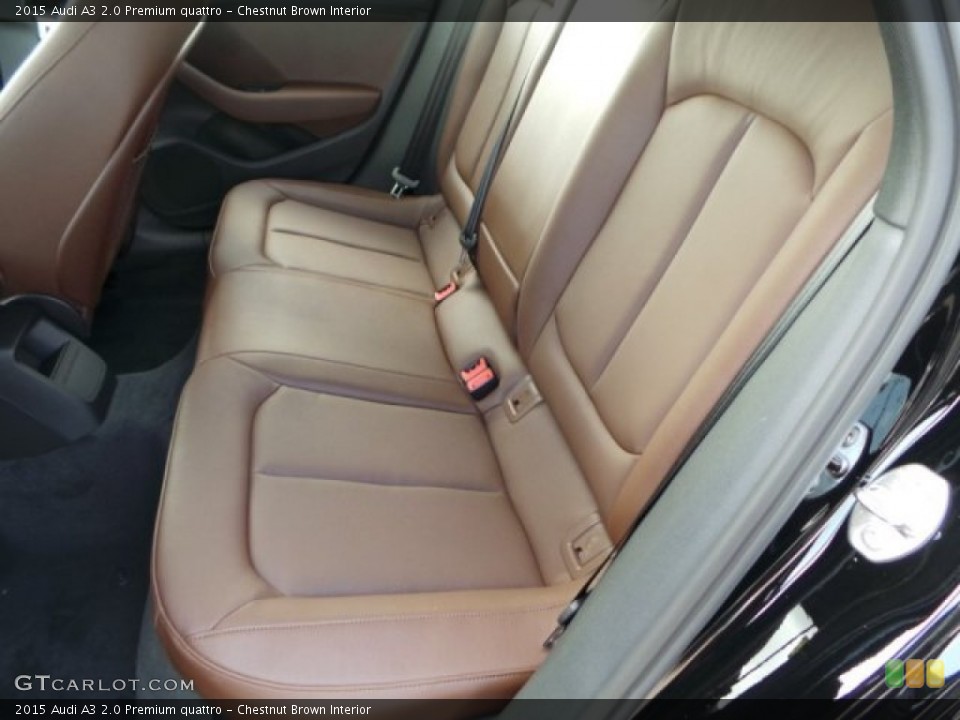 Chestnut Brown Interior Rear Seat for the 2015 Audi A3 2.0 Premium quattro #92170543