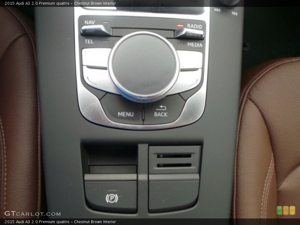 Chestnut Brown Interior Controls for the 2015 Audi A3 2.0 Premium quattro #92171155