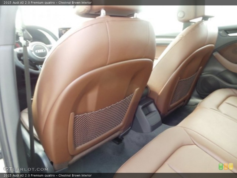 Chestnut Brown Interior Rear Seat for the 2015 Audi A3 2.0 Premium quattro #92171222