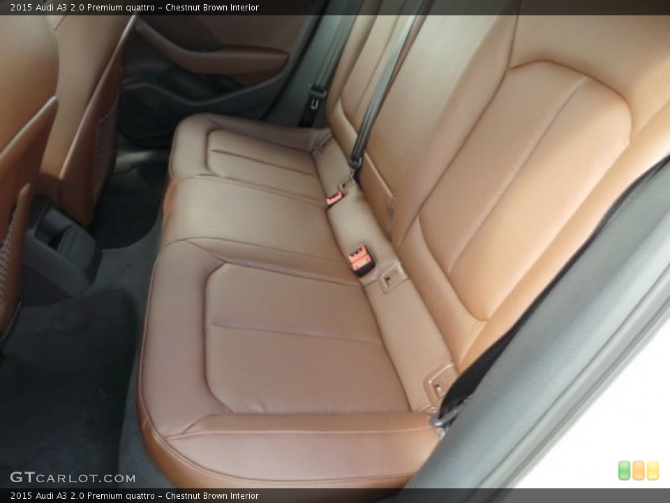 Chestnut Brown Interior Rear Seat for the 2015 Audi A3 2.0 Premium quattro #92171242